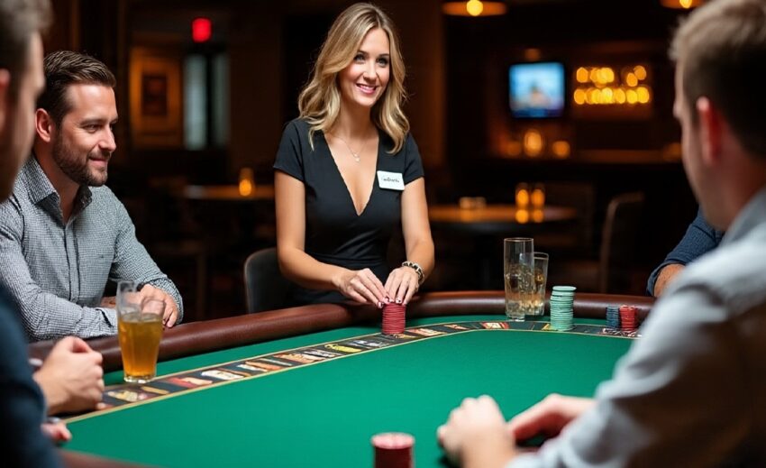 ilustrasi isi permainan live casino