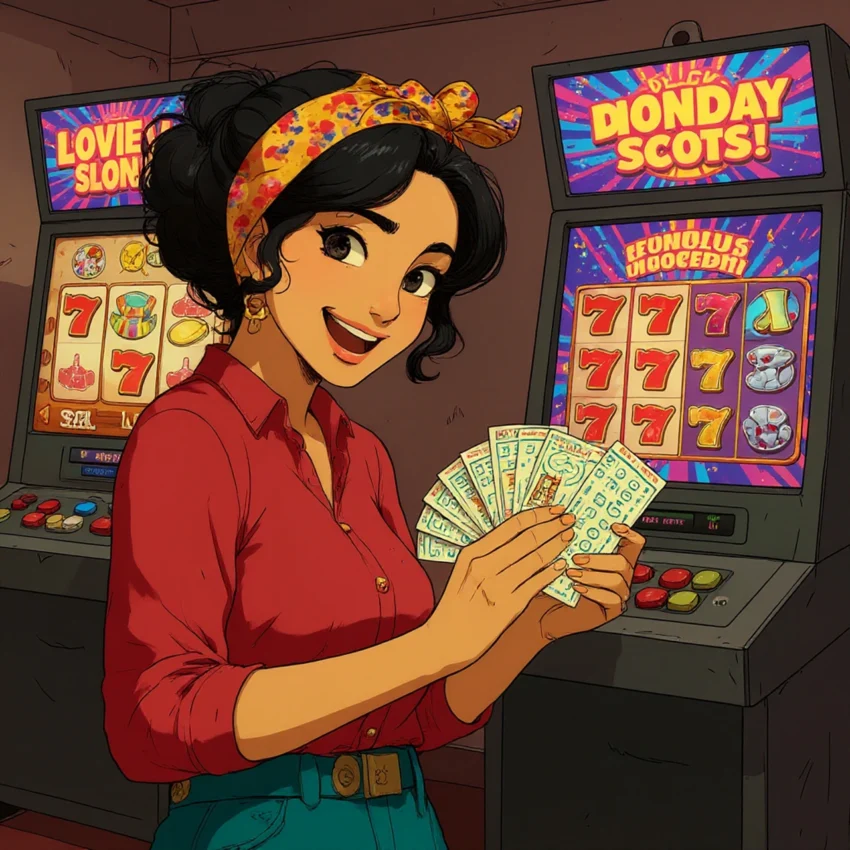 ilustrasi bermain slot
